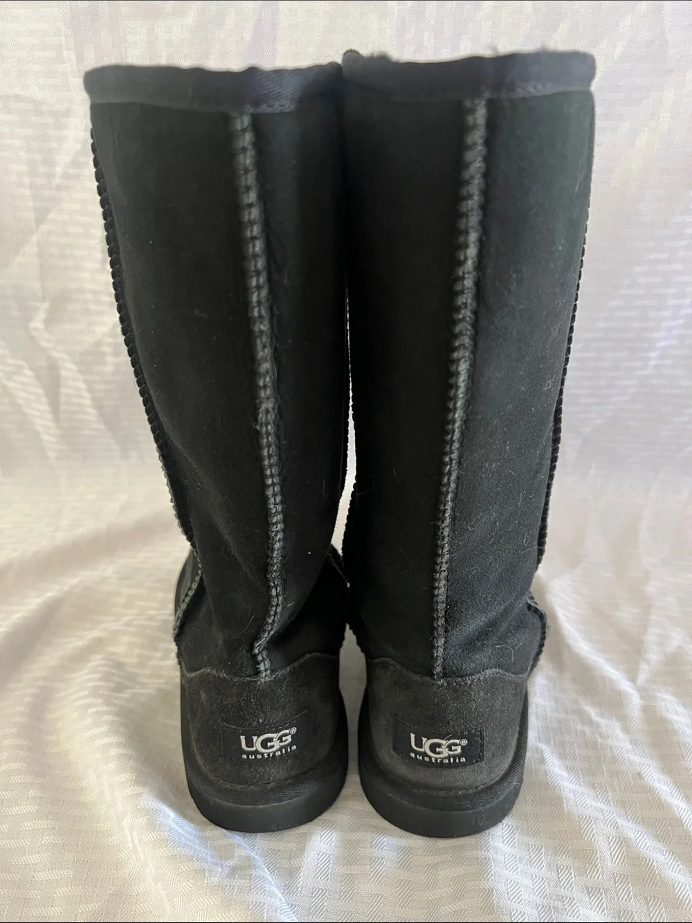 UGG Classic Tall Black Suede Winter Boots